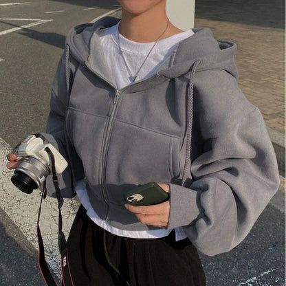 Women's Zip-Up Hoodie – Casual Streetwear