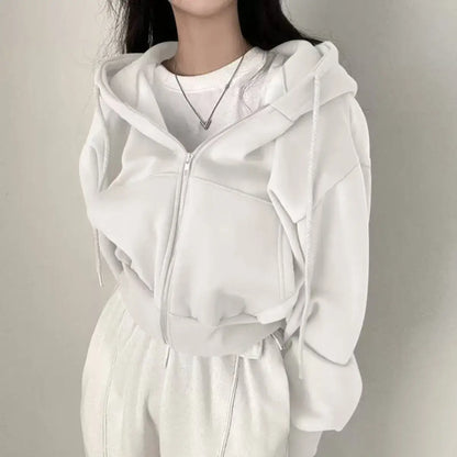 Women's Zip-Up Hoodie – Casual Streetwear