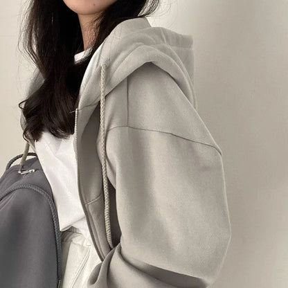 Women's Zip-Up Hoodie – Casual Streetwear
