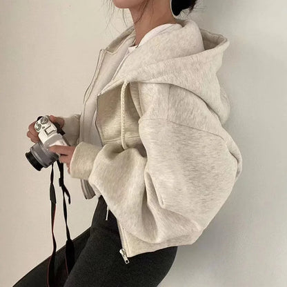 Women's Zip-Up Hoodie – Casual Streetwear